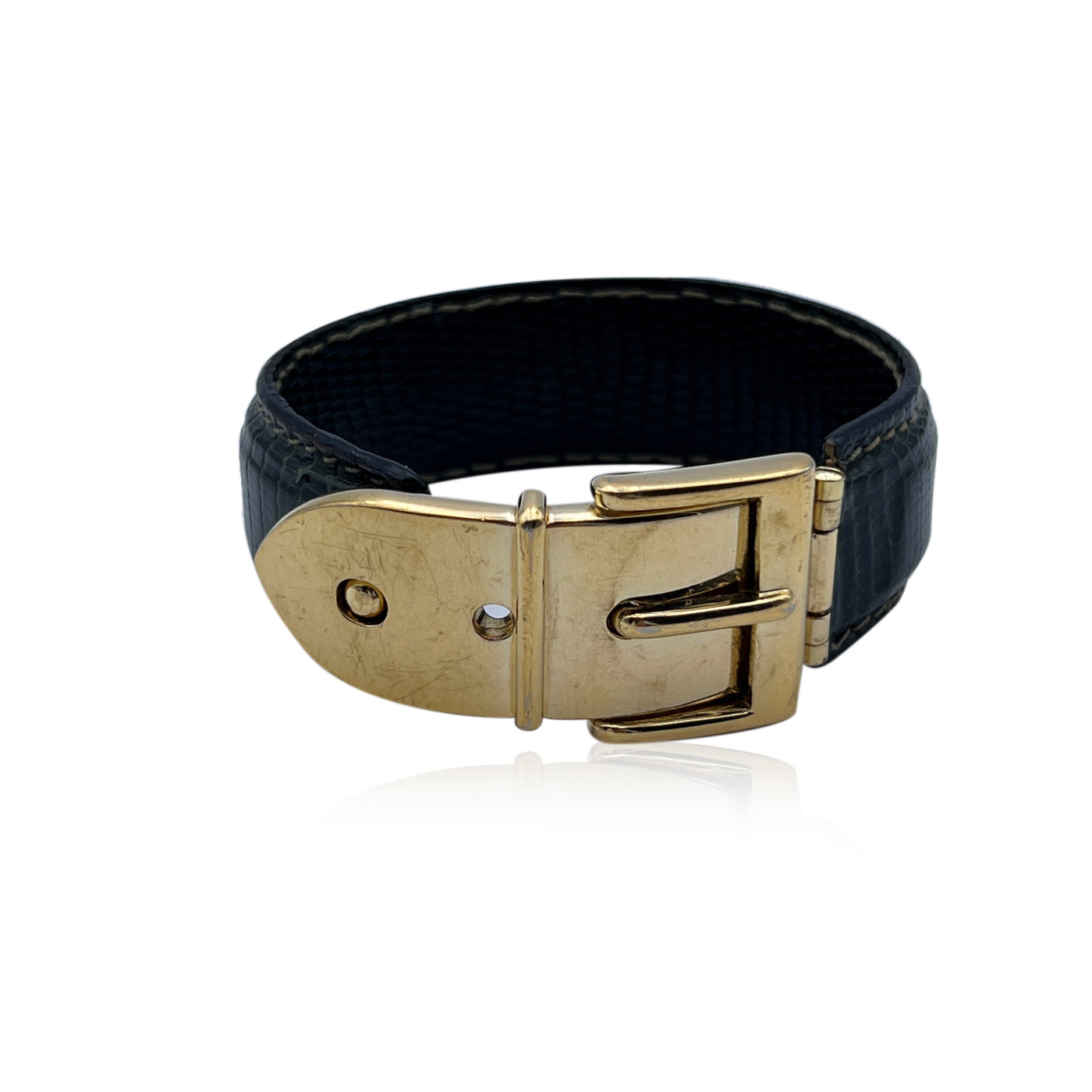 gucci leather cuff bracelet