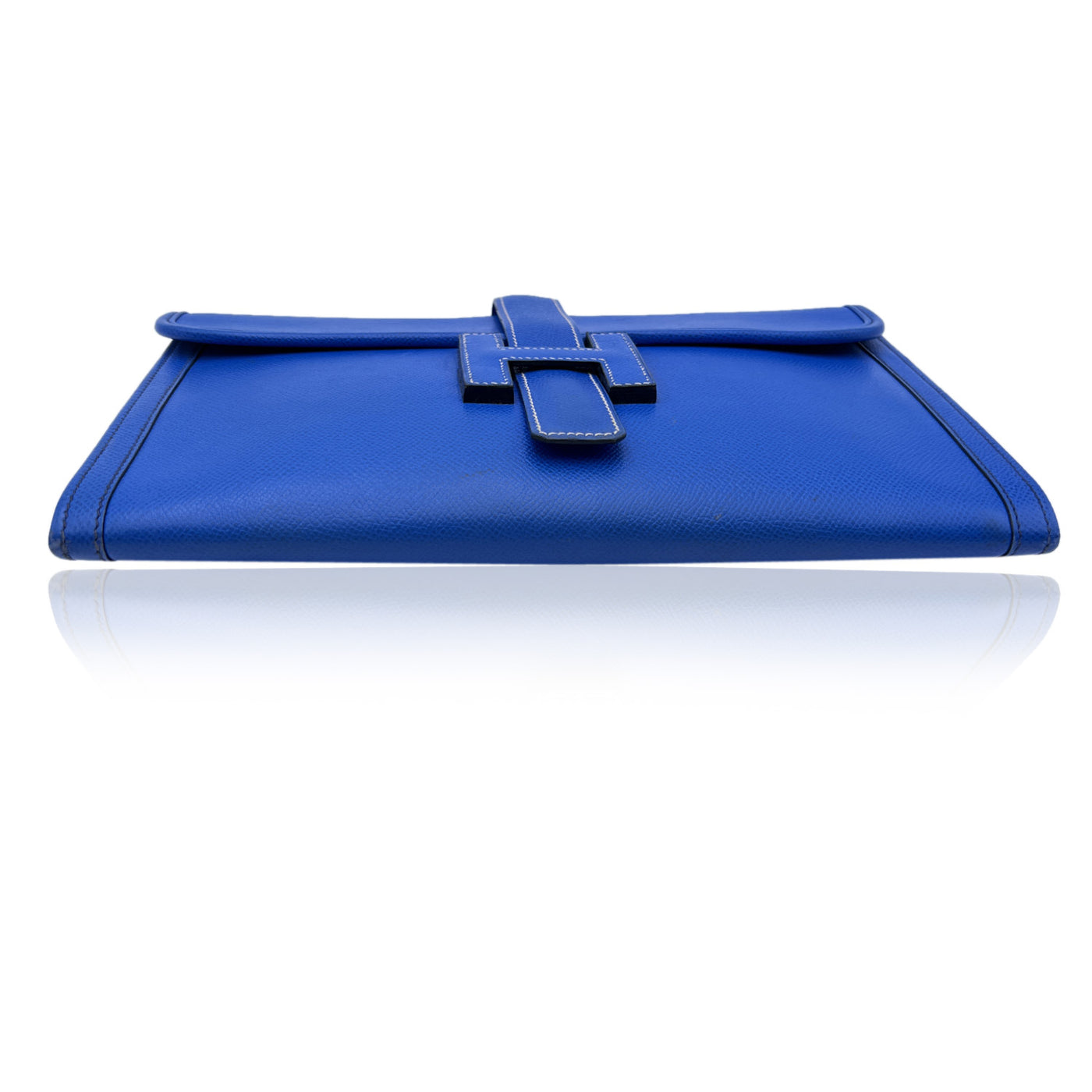 blue hermes clutch