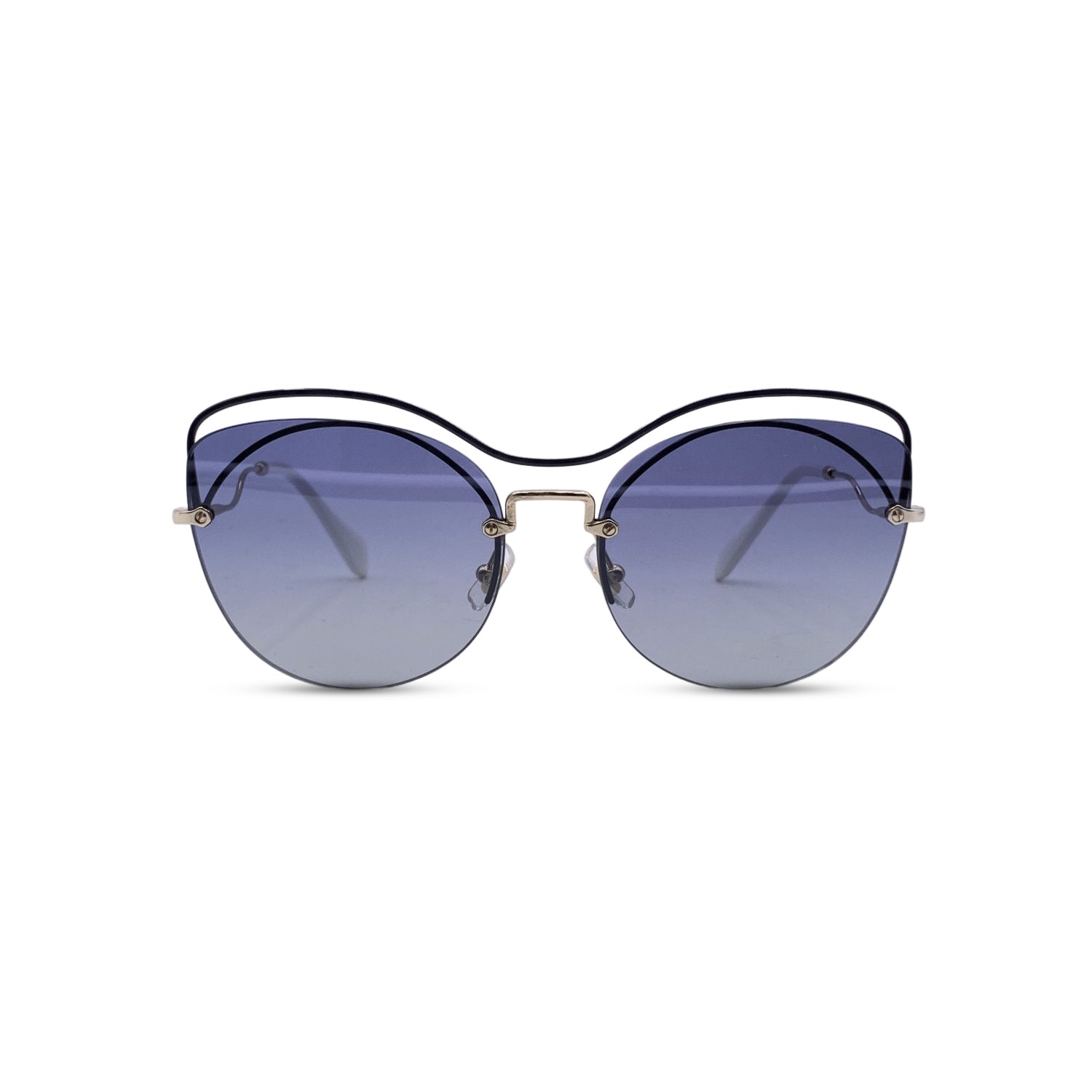 Miu Miu Cat Eye Mint Women Blue Sunglasses SMU 50 T 60/17 145 mm – OPA  Vintage
