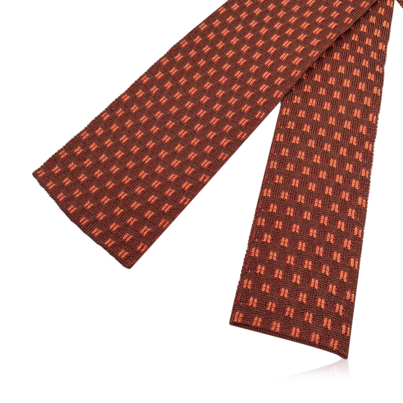 hermes knitted tie