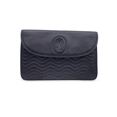 Authentic Louis Vuitton “Louise PM” Epi Electric Black Leather Shoulder/ clutch