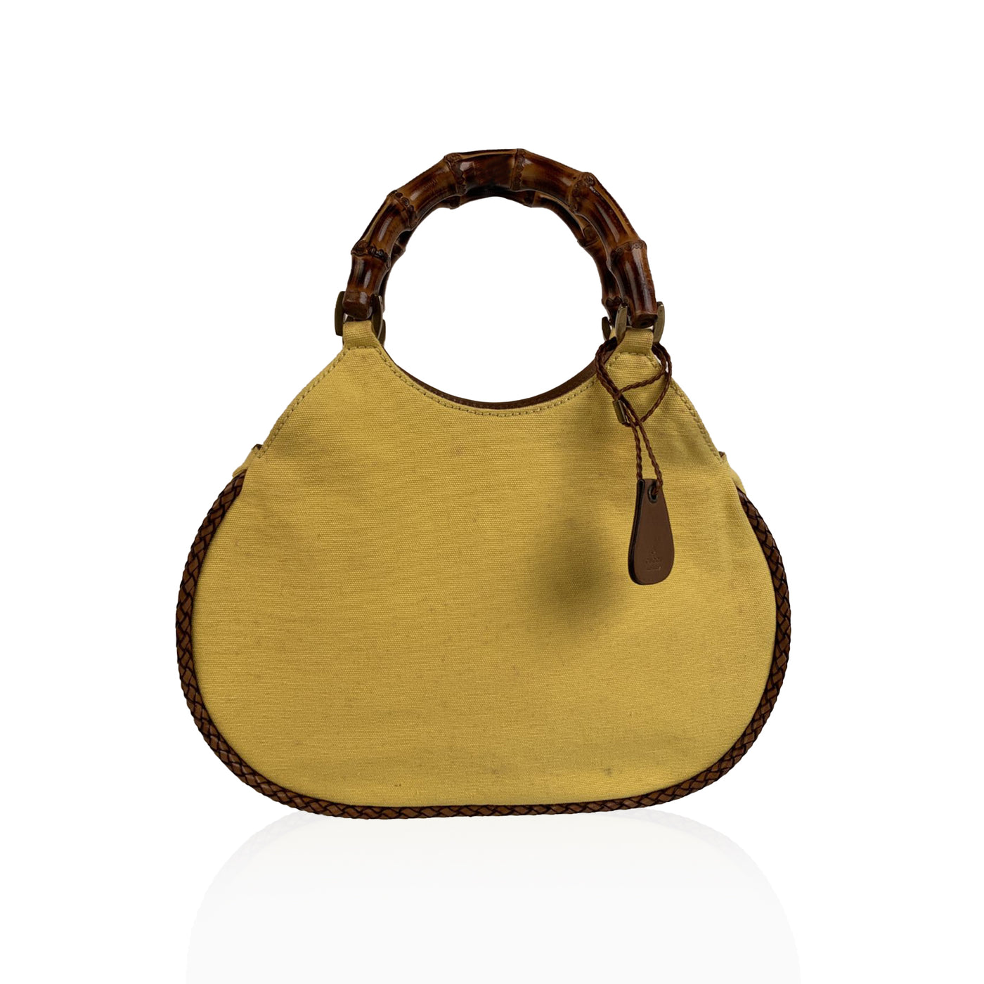 gucci tote yellow handle