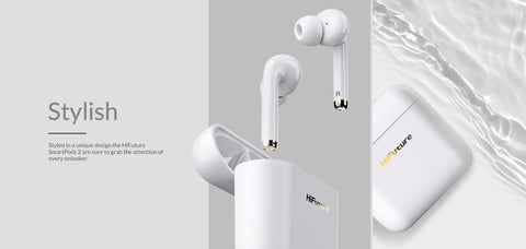 Hifuture Smartpods 2 Earpods with low (White) – Futchaproducts