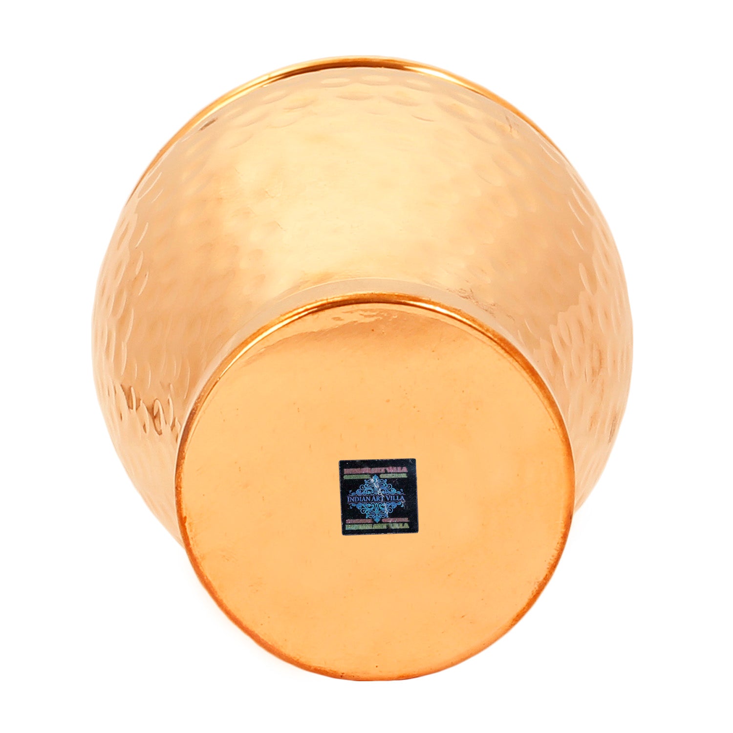 IndianArtVilla Best Quality Copper Glass Tumbler Cup 15 Oz