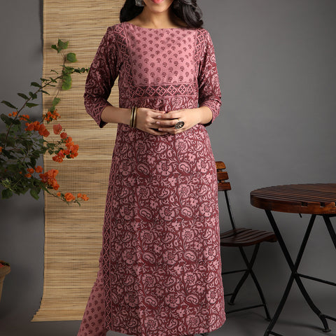 Featured Block Printed Dresses Suit Sets Jharonka