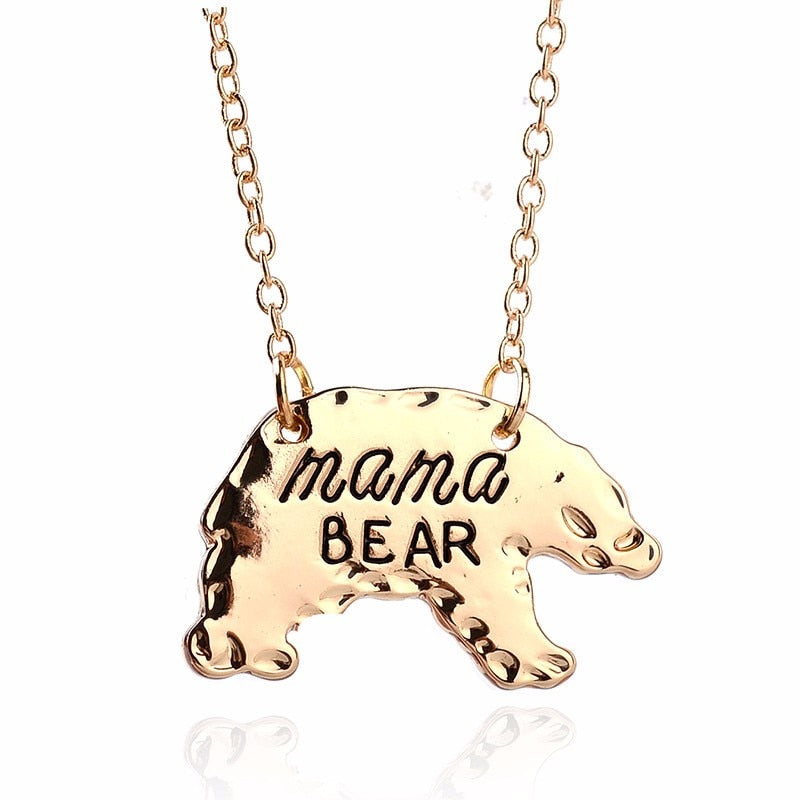 mama bear necklace silver