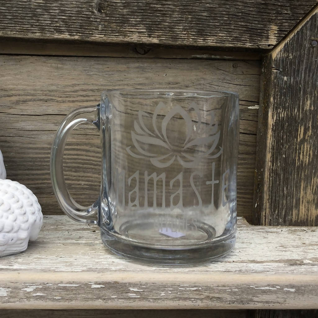 etched glass coffee mugs