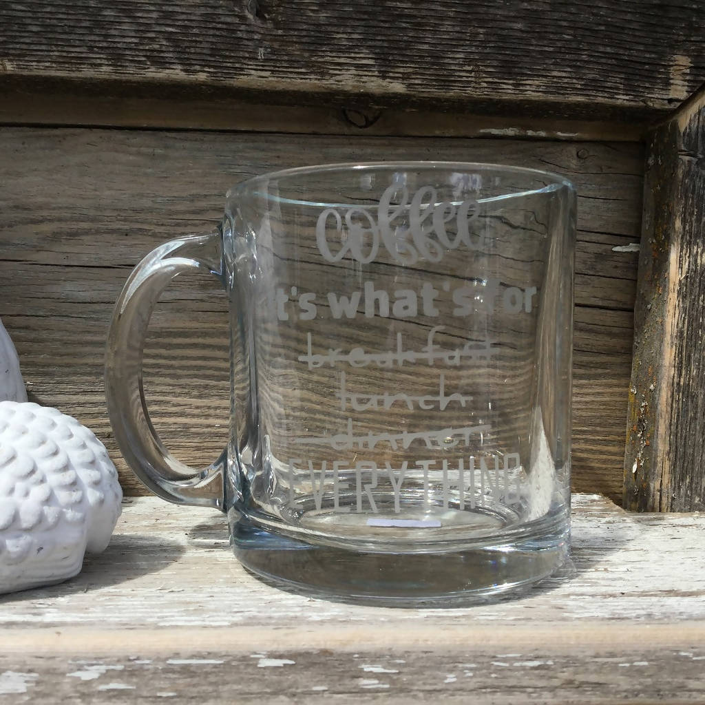 etched glass coffee mugs