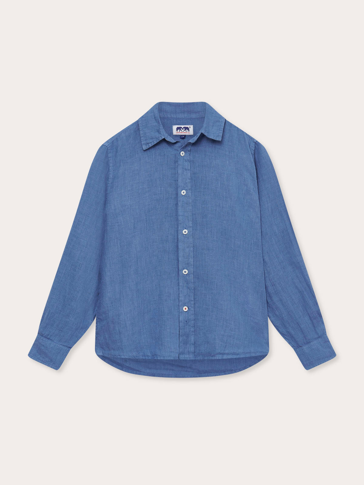 Boys Deep Blue Abaco Linen Shirt