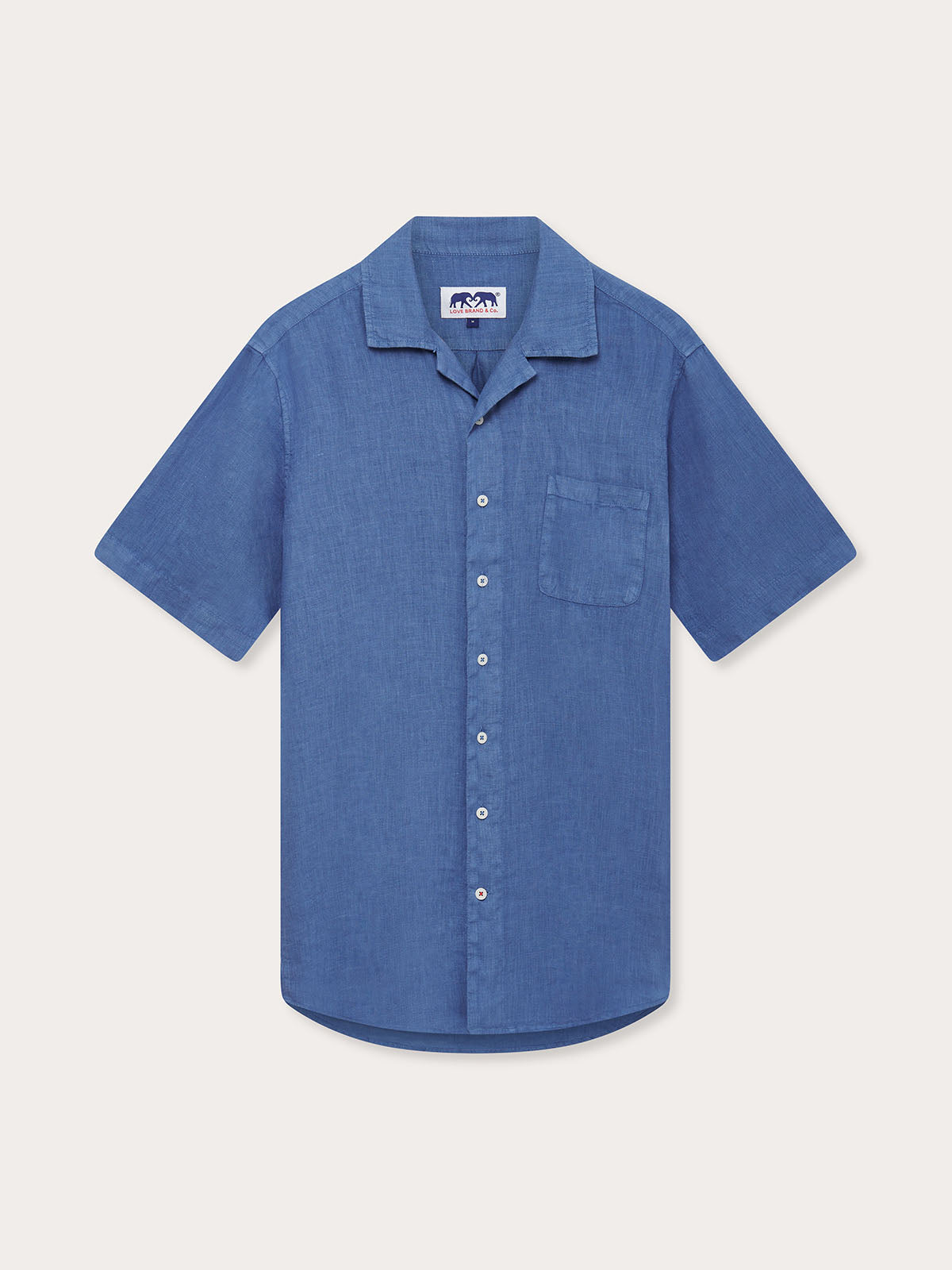 Men’s Deep Blue Arawak Linen Shirt