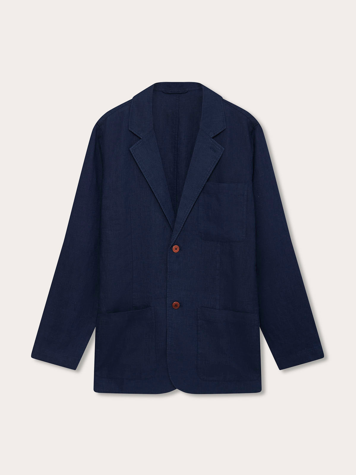 Men’s Navy Blue Nassau Linen Jacket