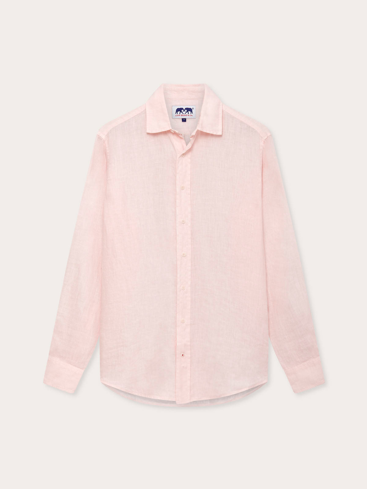 Men’s Pastel Pink Abaco Linen Shirt