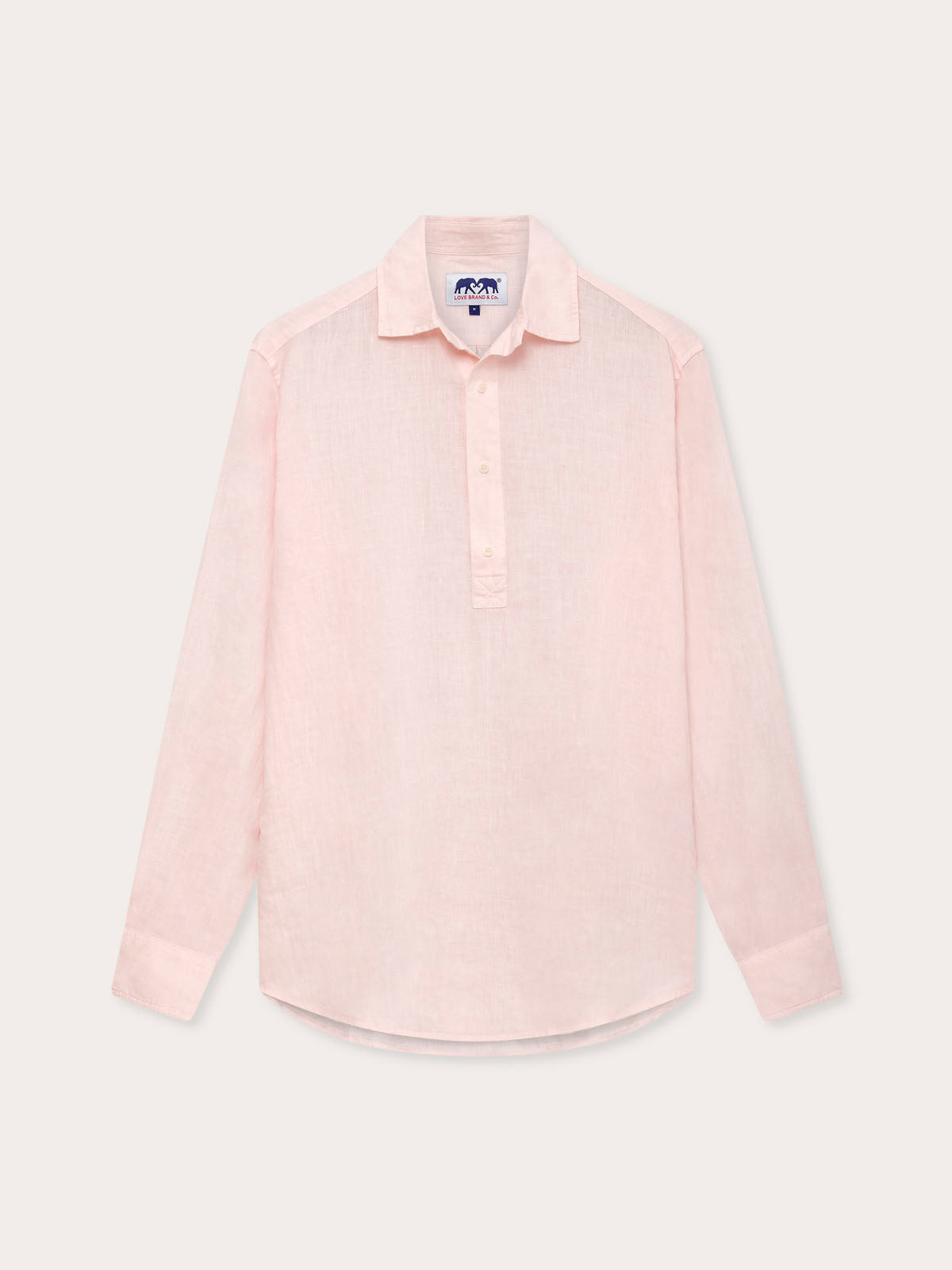 Men’s Pastel Pink Hoffman Linen Shirt