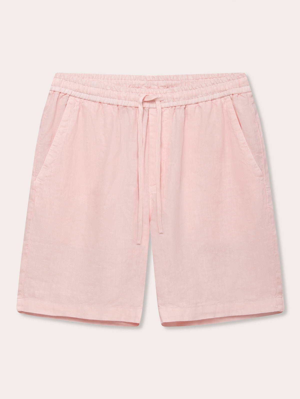 Men’s Pastel Pink Joulter Linen Shorts