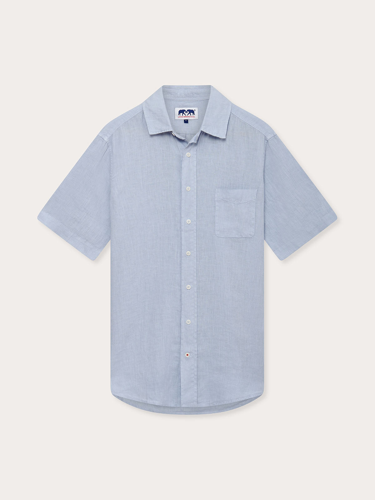 Men’s Sky Blue Manjack Linen Shirt