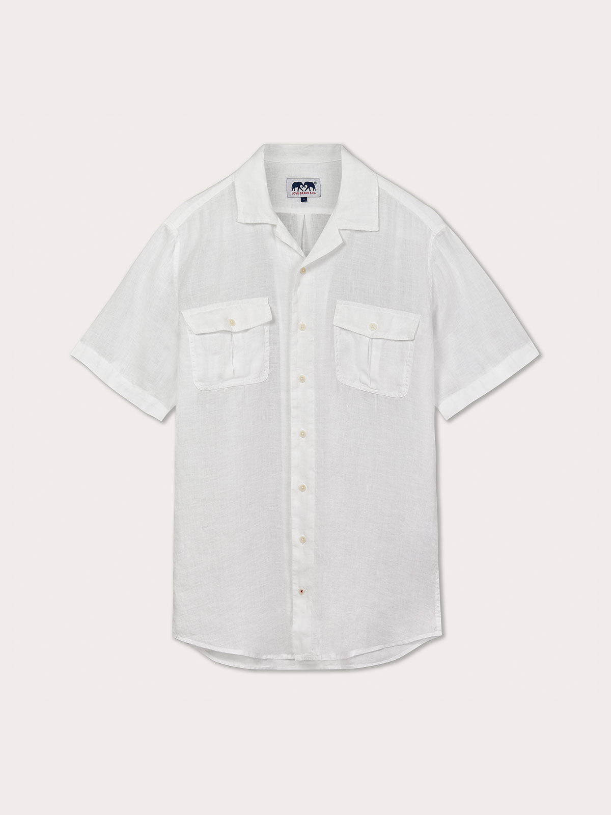 Men’s White Normans Hemp Shirt