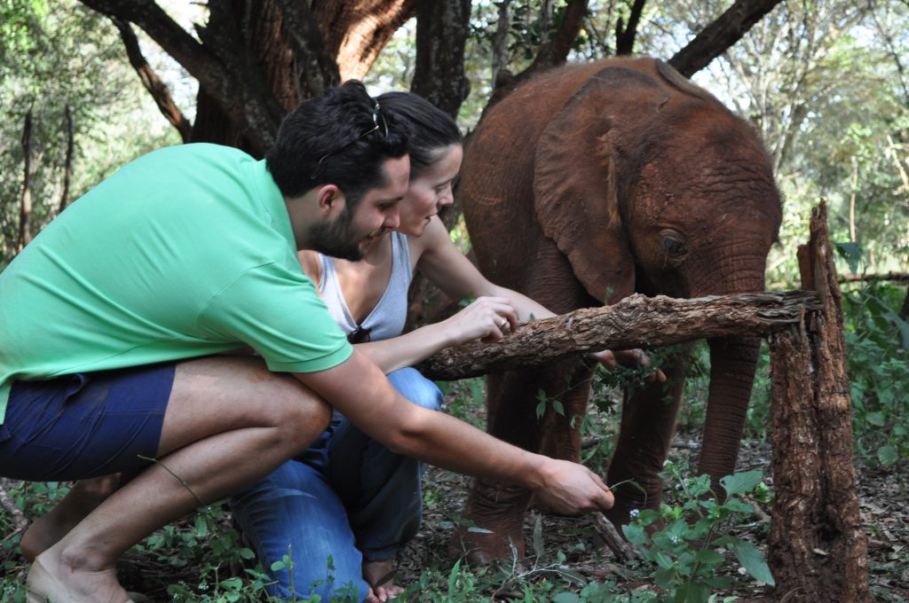 Love Brand & Co. Founders Oliver & Rose with Barsilinga the Elephant