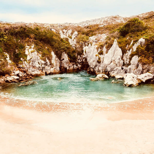 Playa De Gulpiyuri, Asturias, Spain