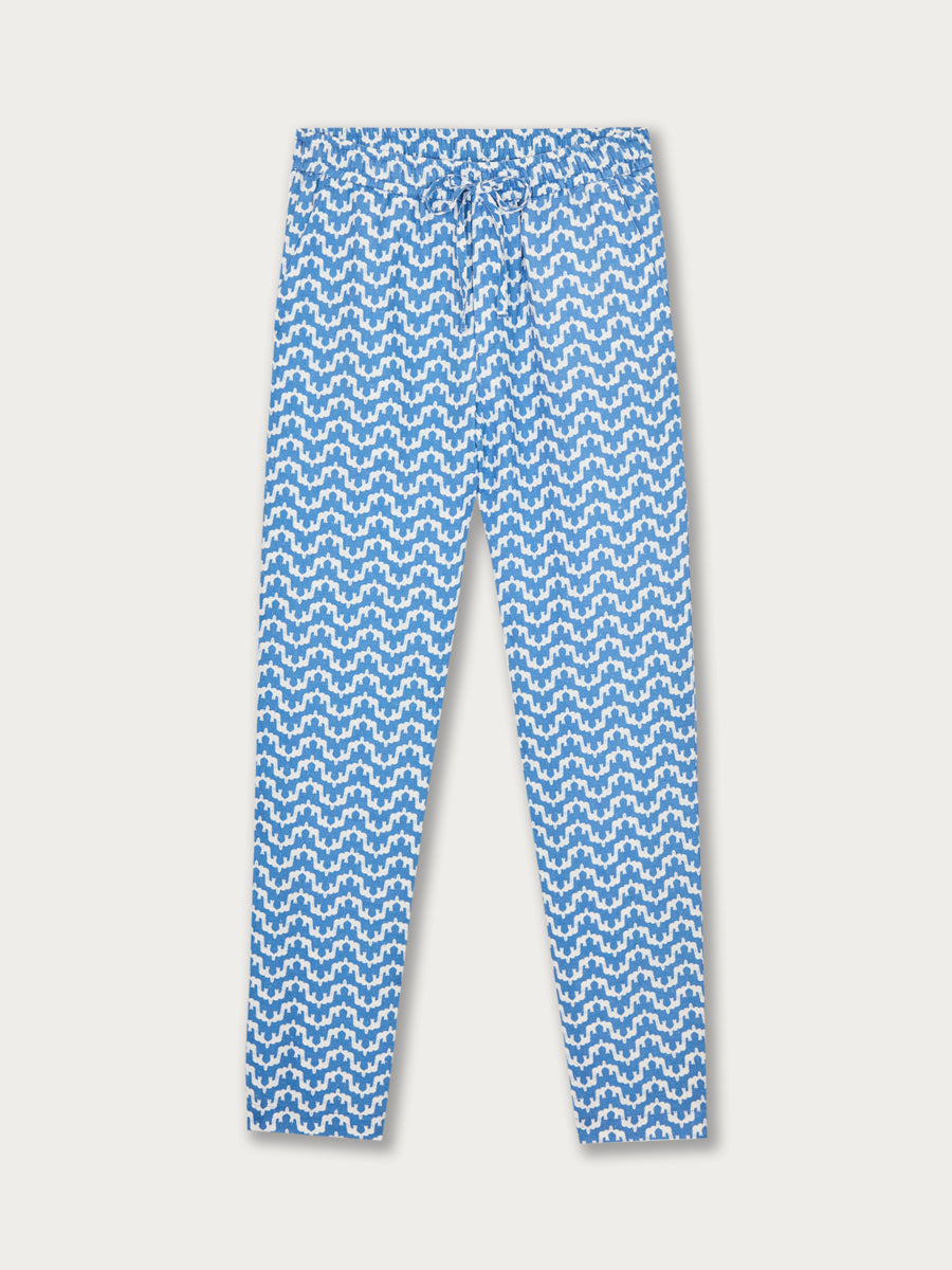 Men’s Elephant Palace Blue Eleuthera Linen Trousers