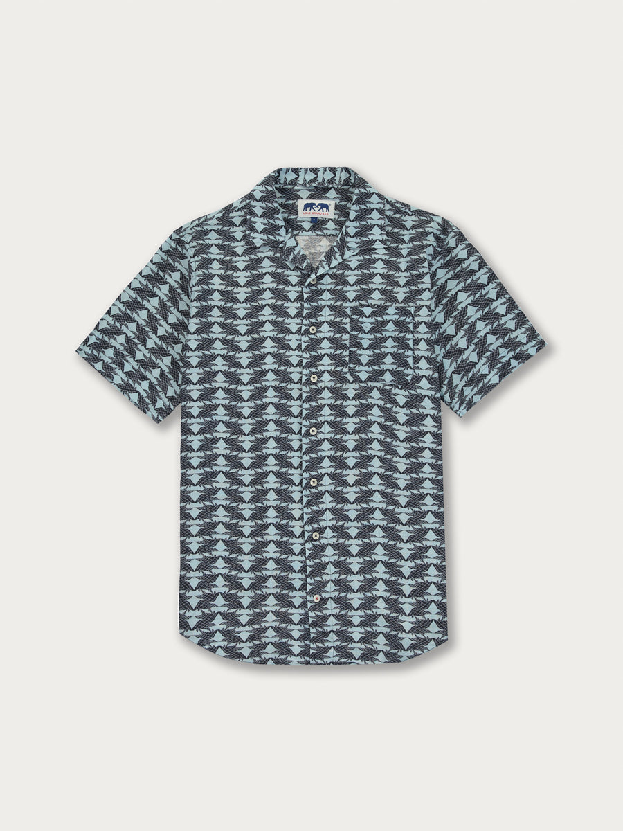 Men’s Pangolin Puzzle Arawak Linen Shirt