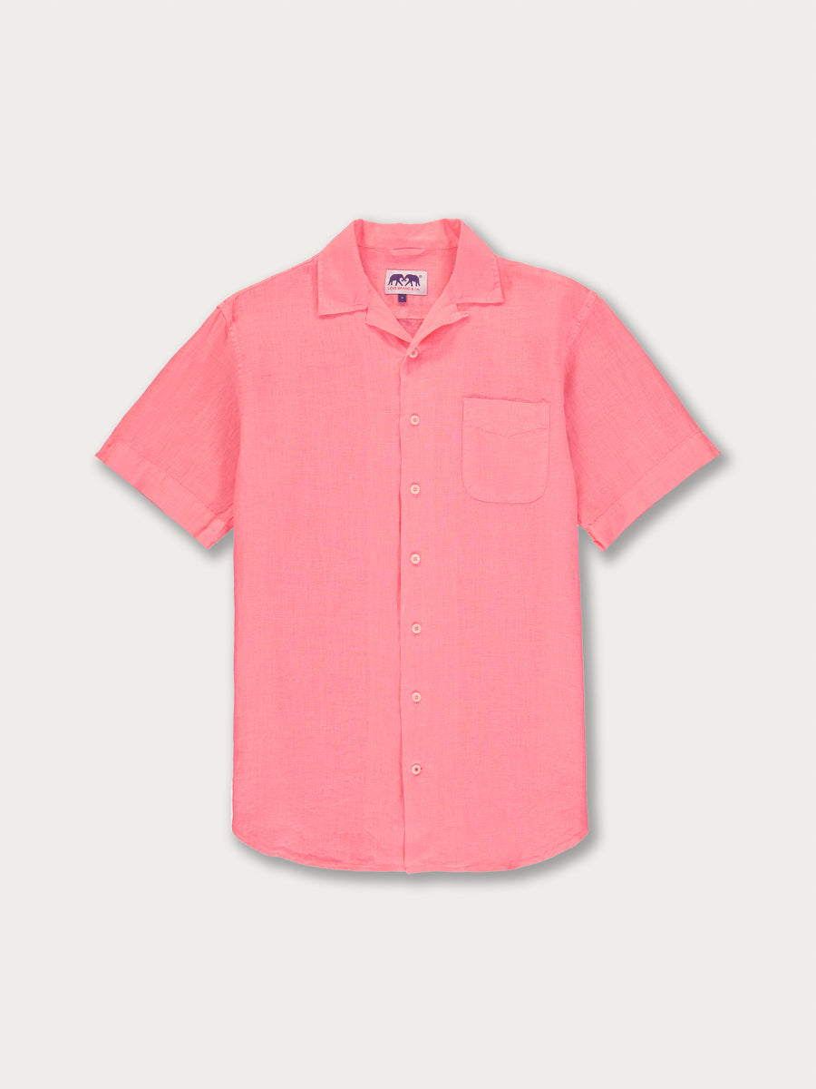 Men’s Watermelon Arawak Linen Shirt