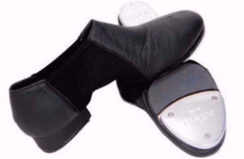 black slip on tap shoes