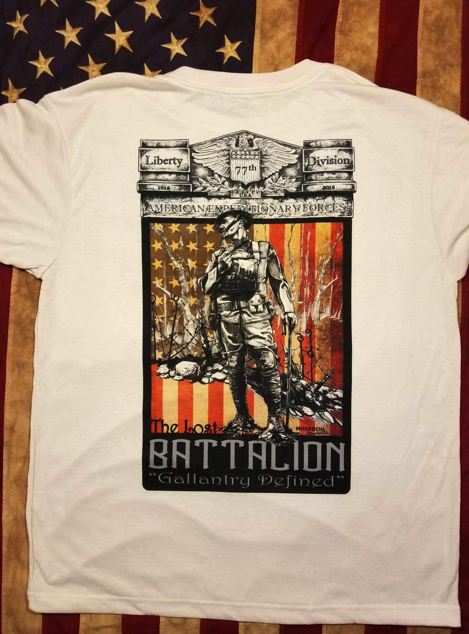 THE LOST BATTALION Tribute Tee – MORESCHI ILLUSTRATION