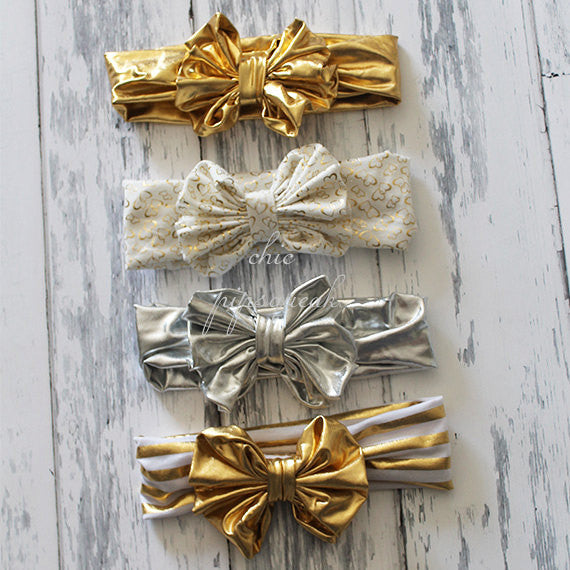 gold baby headwrap