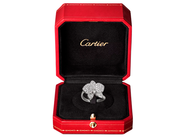 caresse d orchidees cartier ring