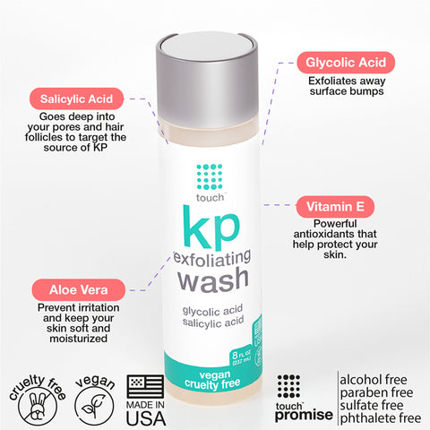 Touch skin care KP exfoliating wash