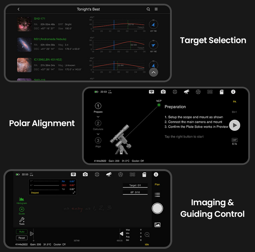 How do you control the ZWO ASIAir Plus?