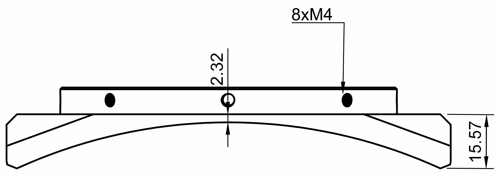 Prodigy Microfocuser Adapter Side Dimensions