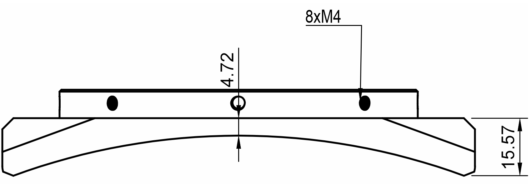 Prodigy Microfocuser Adapter Side Dimensions