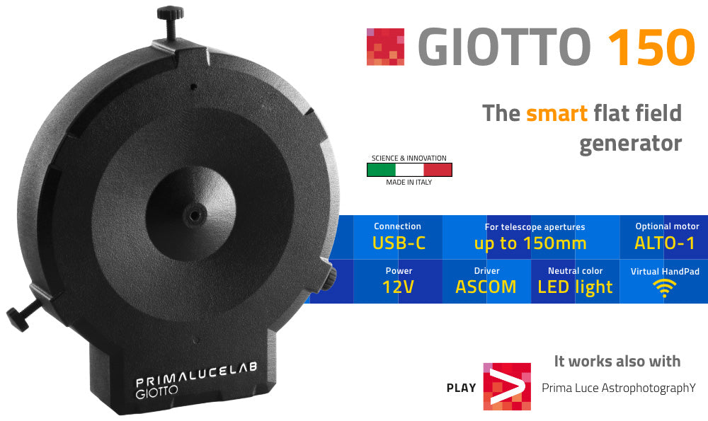 PrimaLuceLab GIOTTO 150 Flat Field Generator Features