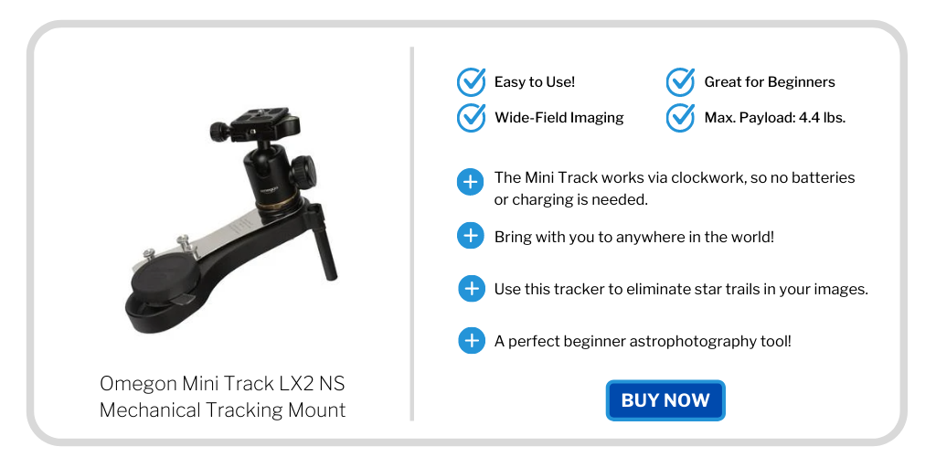 best star trackers - omegon mini tracker