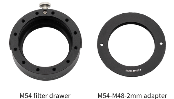 ZWO-FD-M54 - ZWO Filter Drawer for 2-inch Mounted Filter M54-adapter