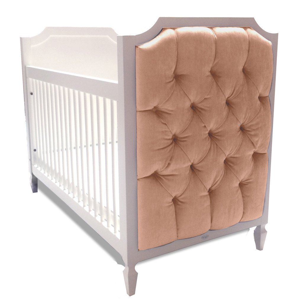 tufted white crib