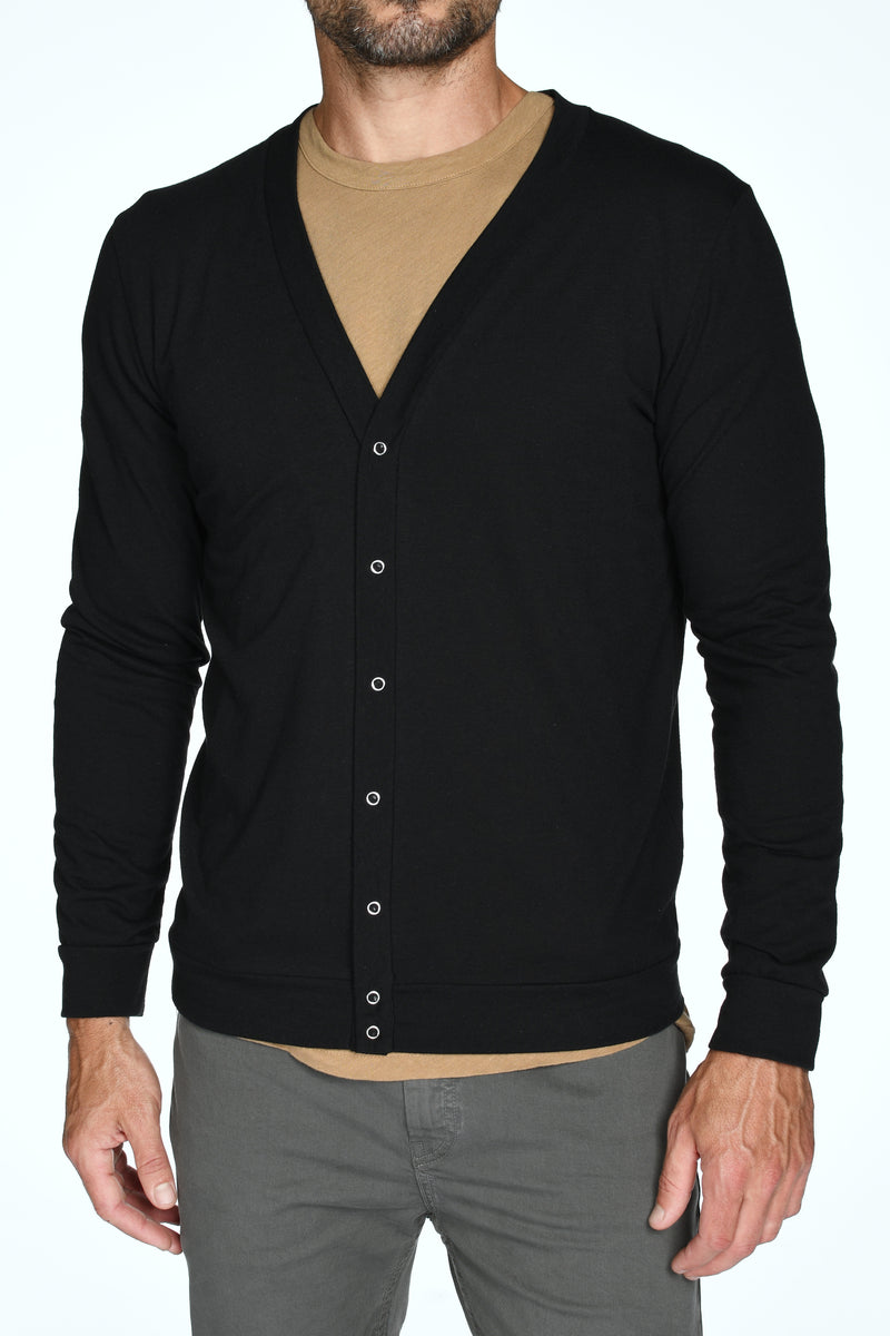 Men's Tri-Blend Cardigan Sweater – Mika Jaymes