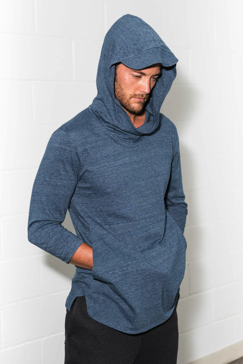 mens cowl hoodie