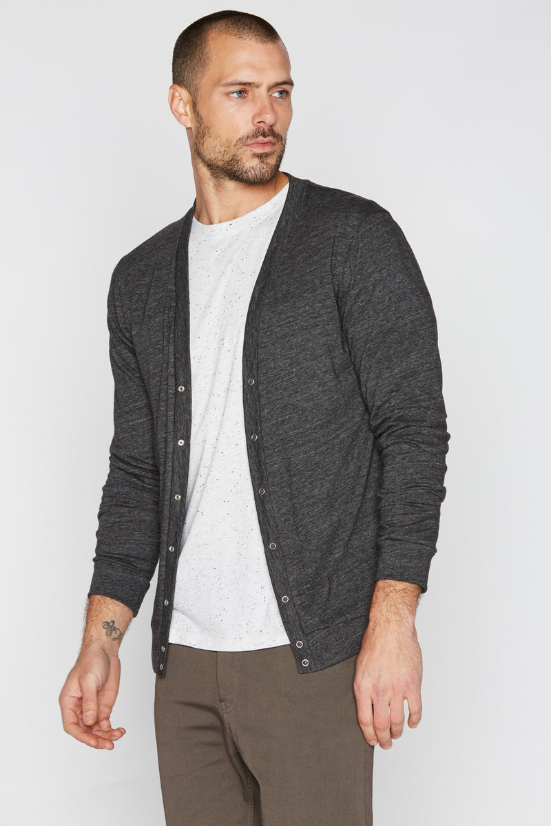 Men's Tri-Blend Cardigan Sweater – Mika Jaymes