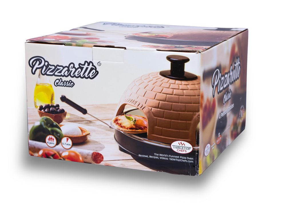 Pizzarette Classic 4 Person Edition Tabletop Mini Pizza Oven Tabletop Chefs 7985