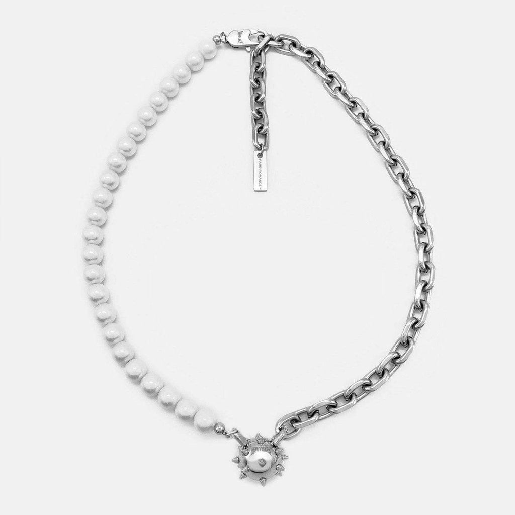 Innocence Pearl and Ribbon Necklace – Peace Love Bling