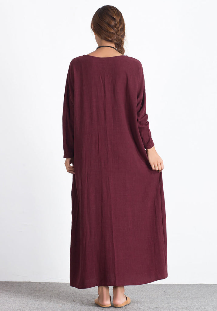 linen cotton maxi dress