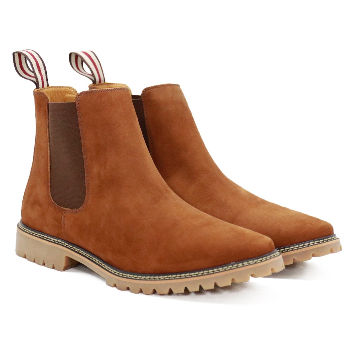 Men's Rust Brown Chelsea Boots by 