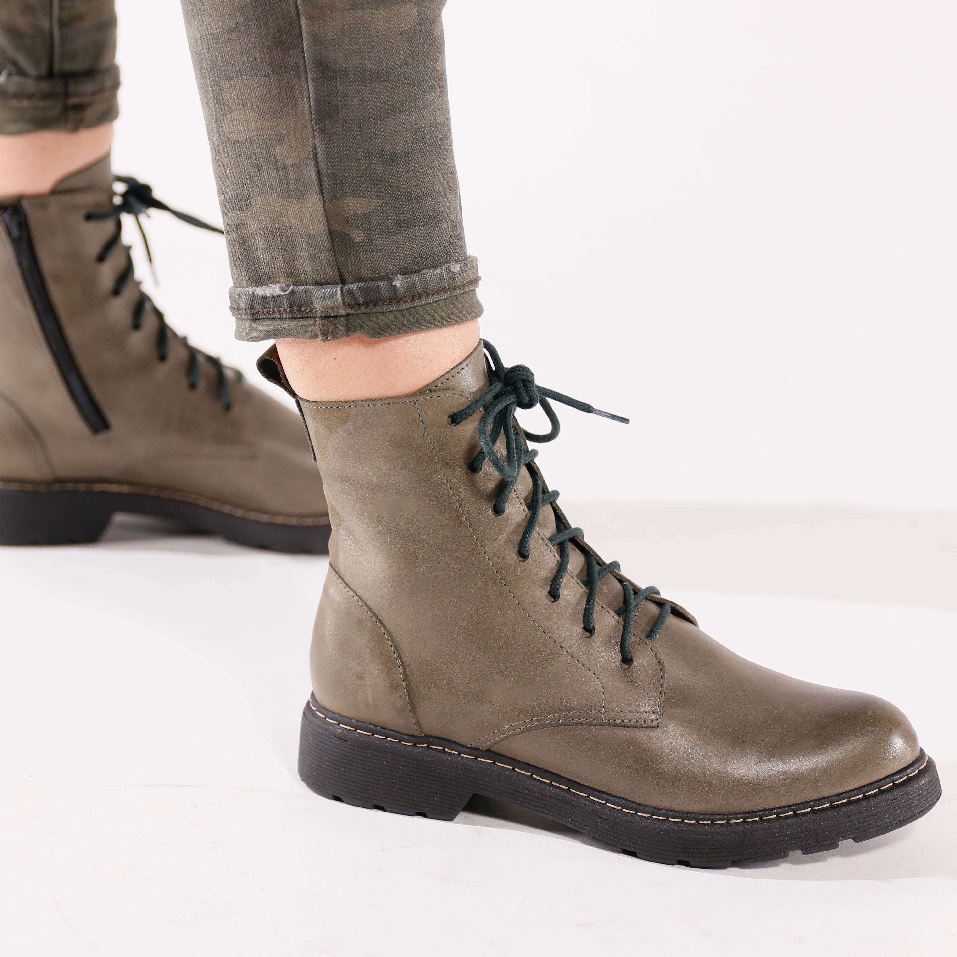 womens military style boots