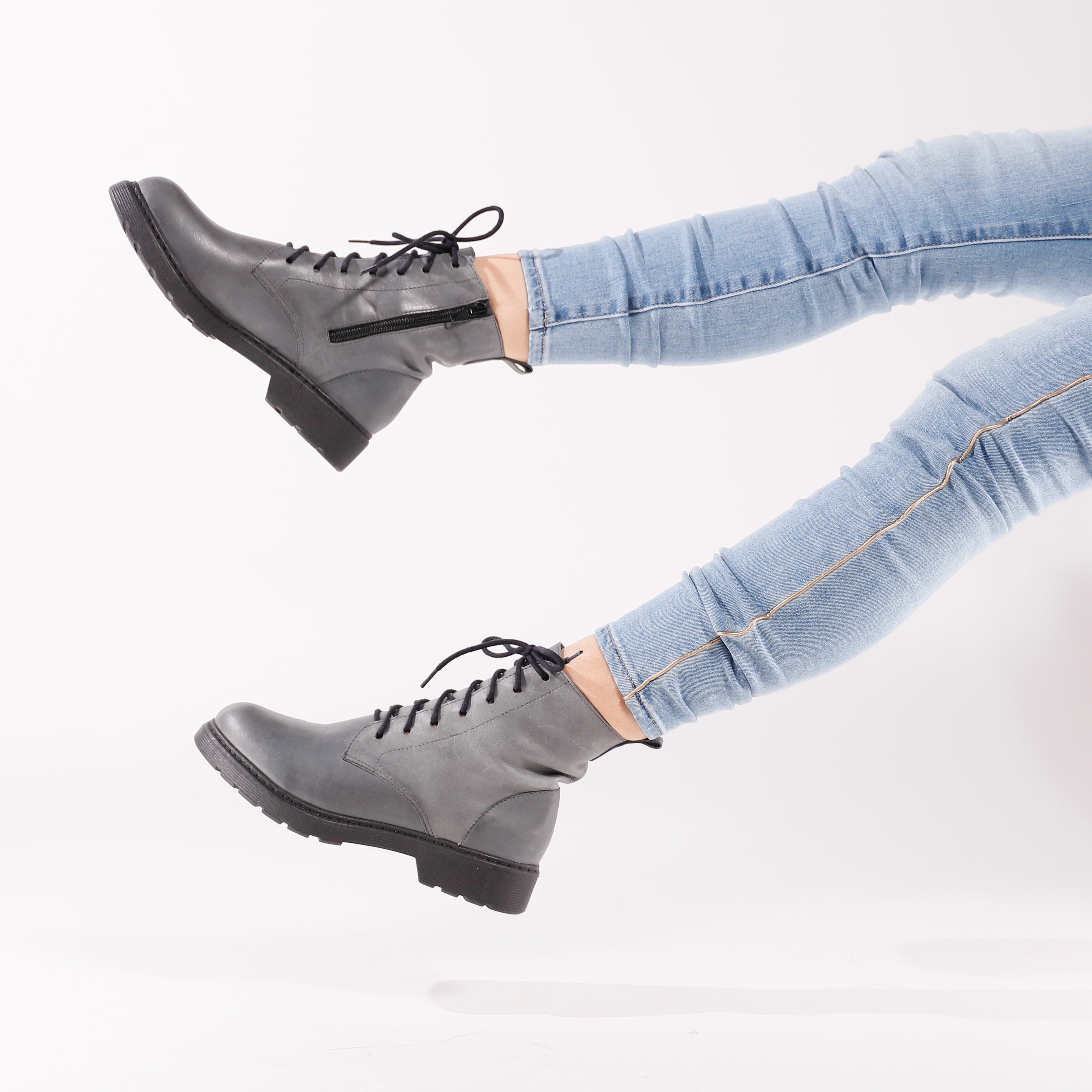 womens combat style ankle boots