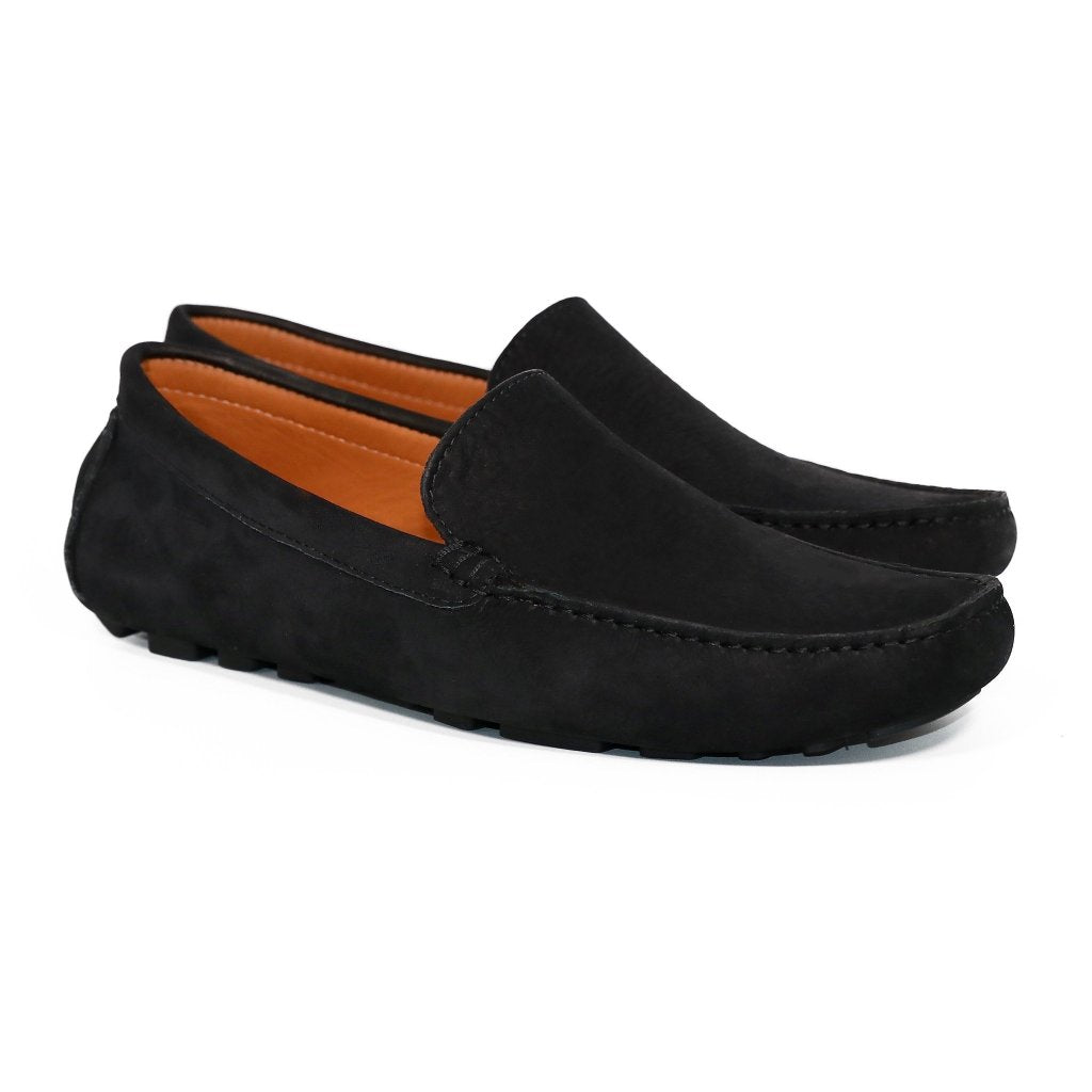 black loafer shoes