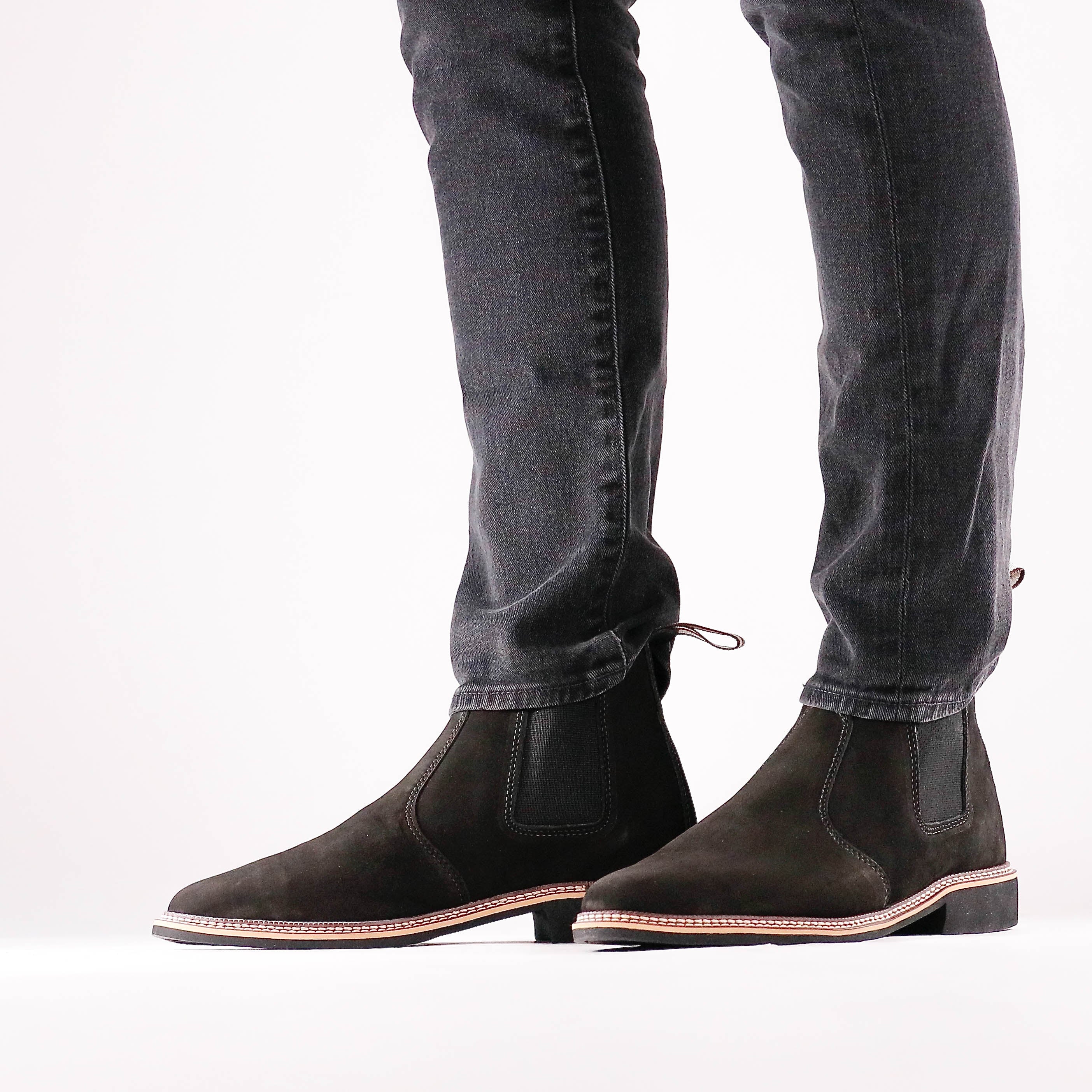 Men S Black Chelsea Boots By Footwear Designer Bernard De Wulf