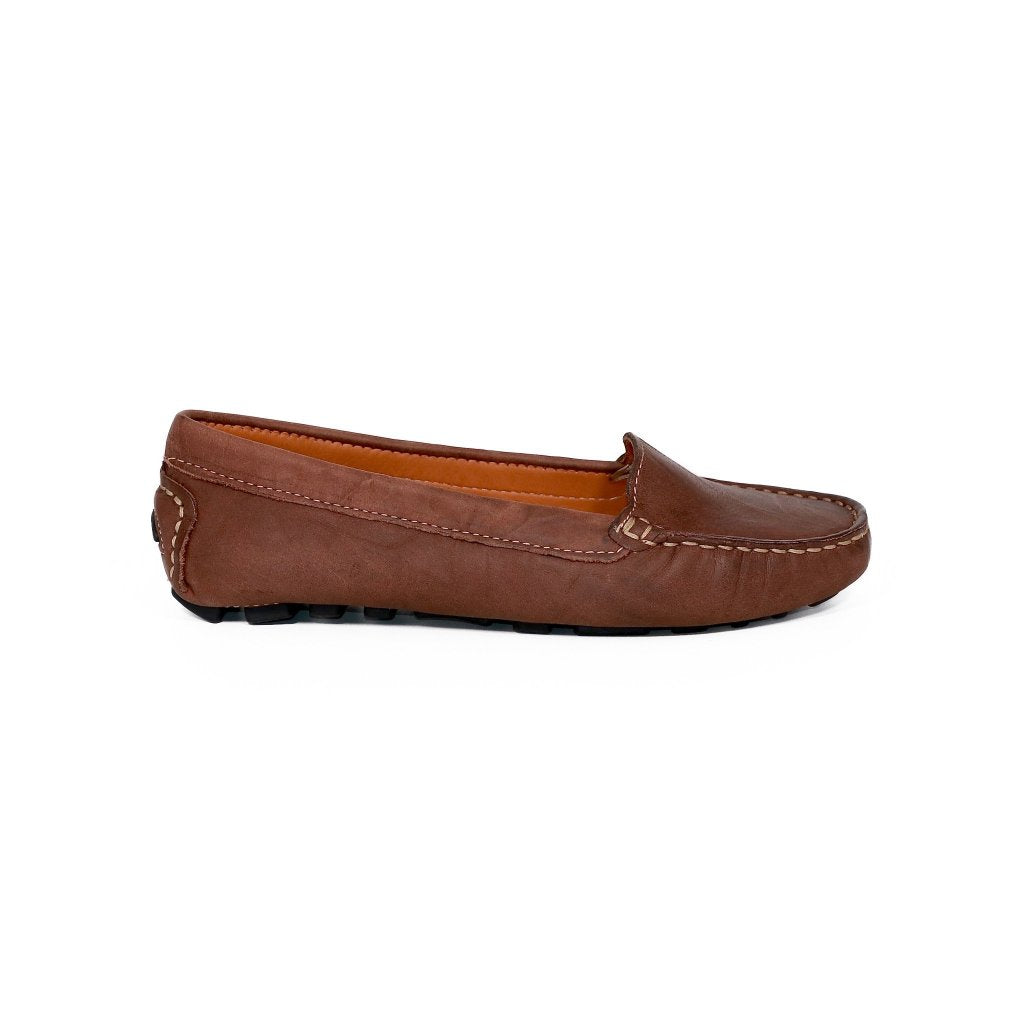 tan leather loafers womens