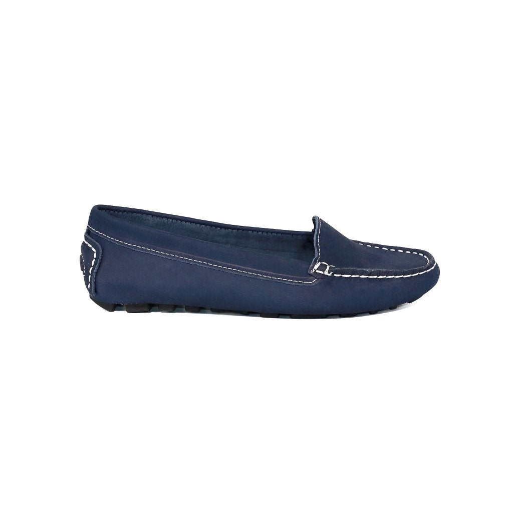 navy blue slip on shoes